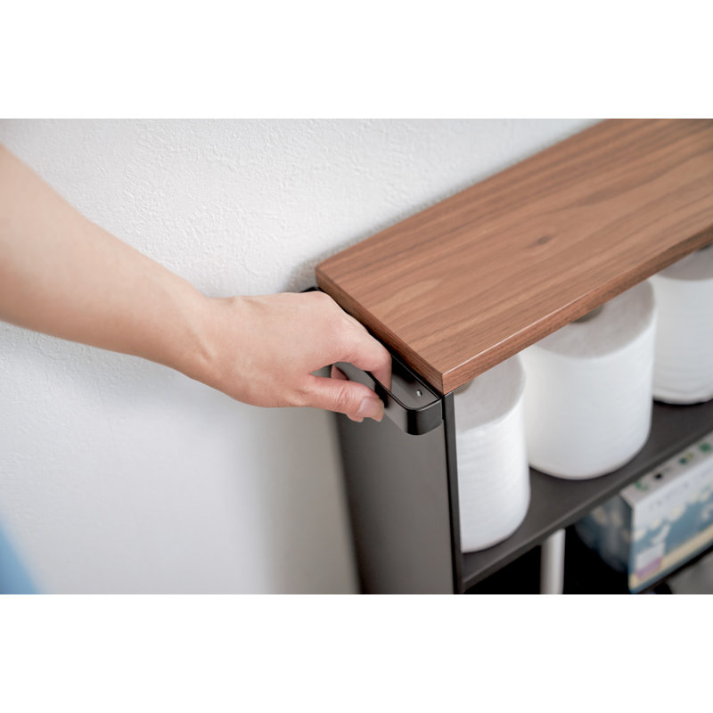 Yamazaki USA Tower Yamazaki Home Rolling Slim Bathroom Utility Cart ...